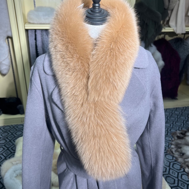 爆款特价狐狸毛围脖狐狸皮草围巾长款夹子款韩版秋冬女国风千金风