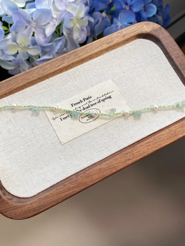 山岚问玉 有钱花 翡翠编织手绳 发一件