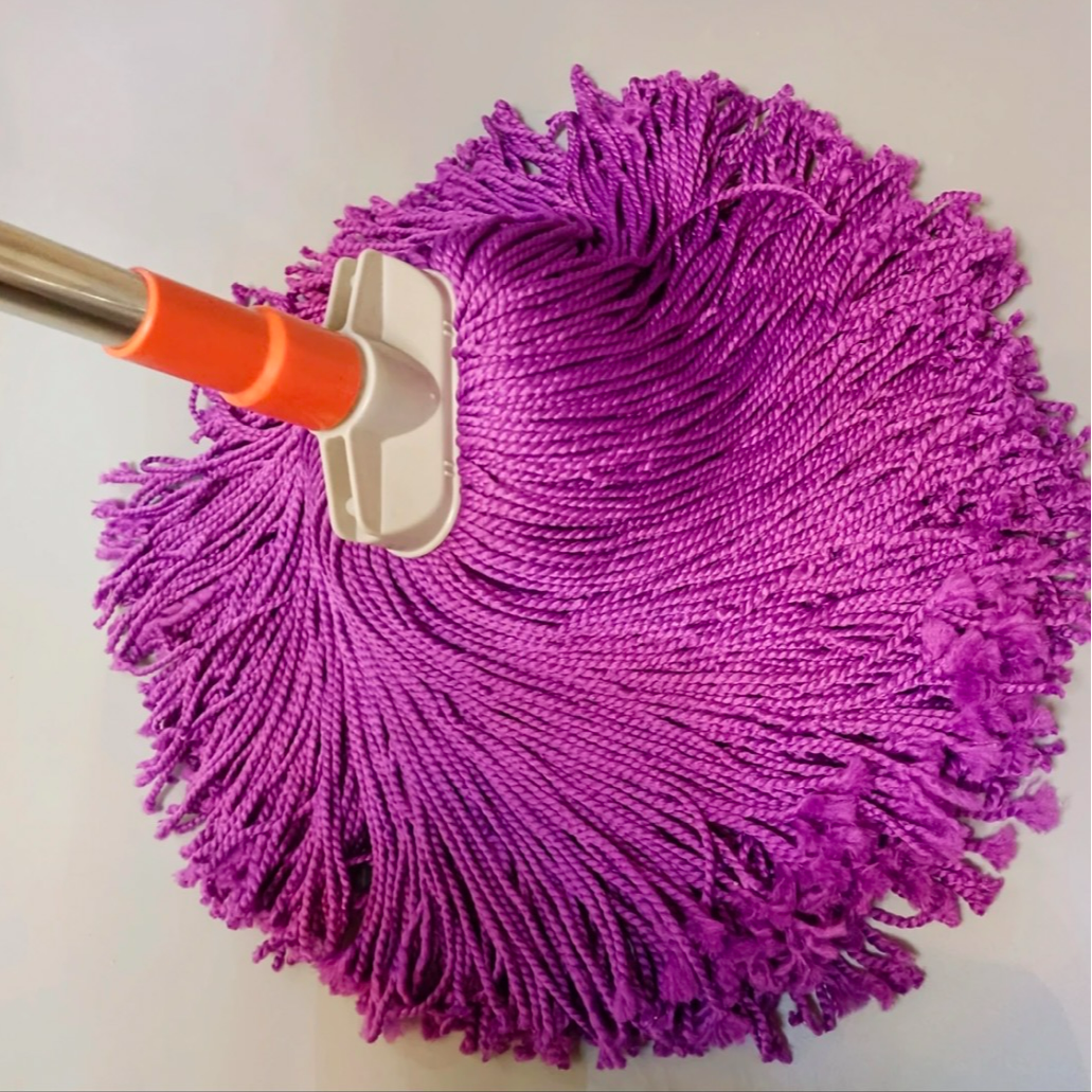 加大350克无痕超细纤维绳细线拖把扁头老式拖把一遍净不掉毛传统