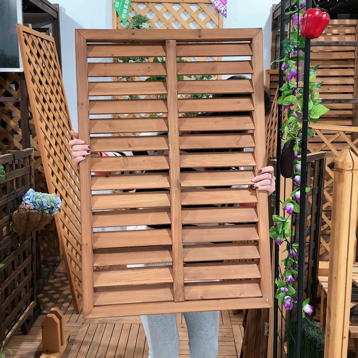 【闪购商品】木81cm(含)-110cm(含)瑕疵百叶门60/90到手两张