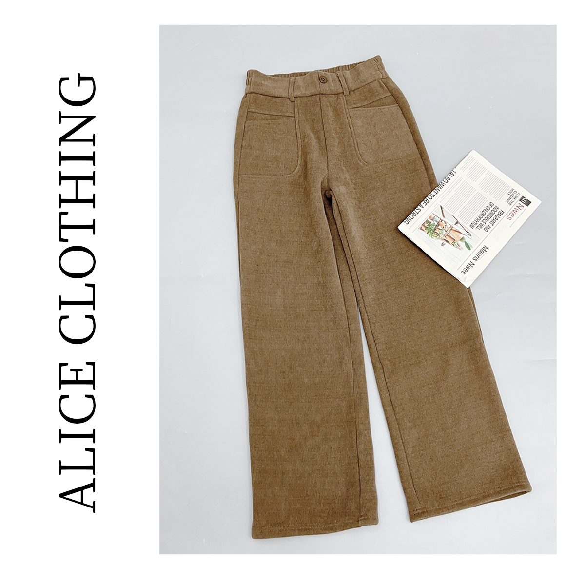 2【ALICE “垂坠感”阔腿九分裤】洒脱利落 通勤百搭 S1032616G