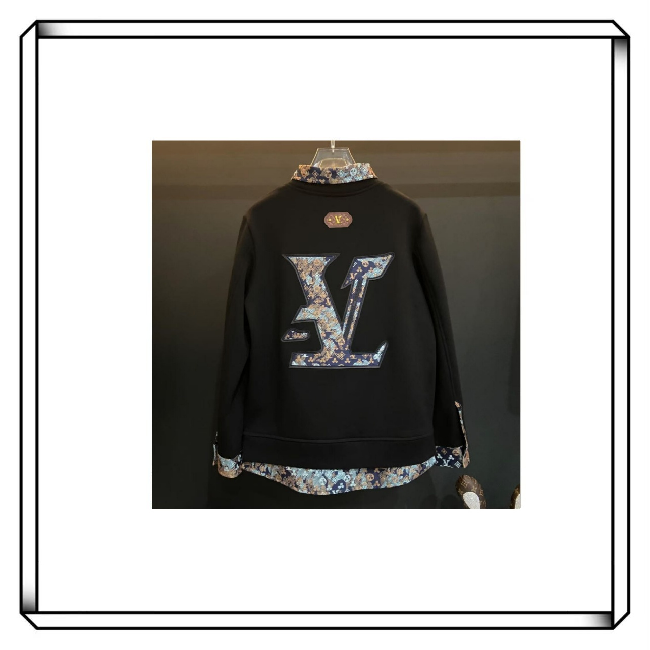 【晖少-DD05-卫衣】25年跨年限定加绒假两件男女同款黑白卫衣