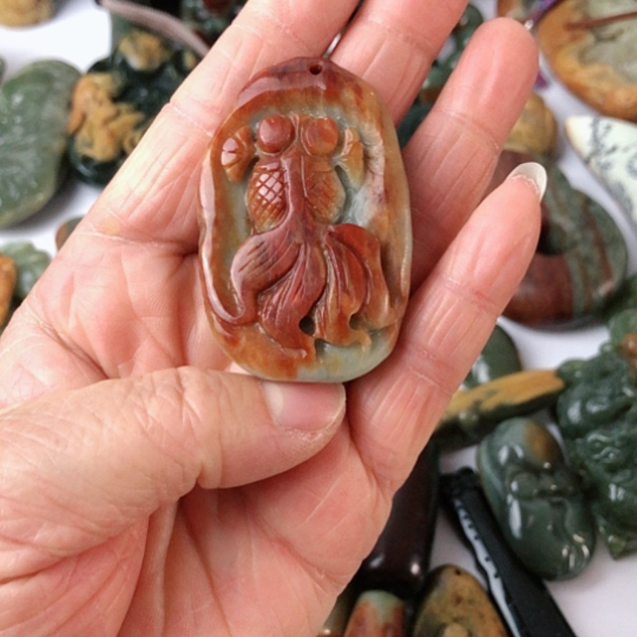 【闪购商品】岫岩河磨玉（透闪石质玉）颈饰未镶嵌