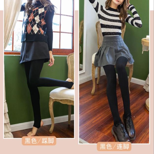 鸭鸭秋冬季女士打底裤春秋冬高腰显瘦紧身休闲裤子修身保暖裤