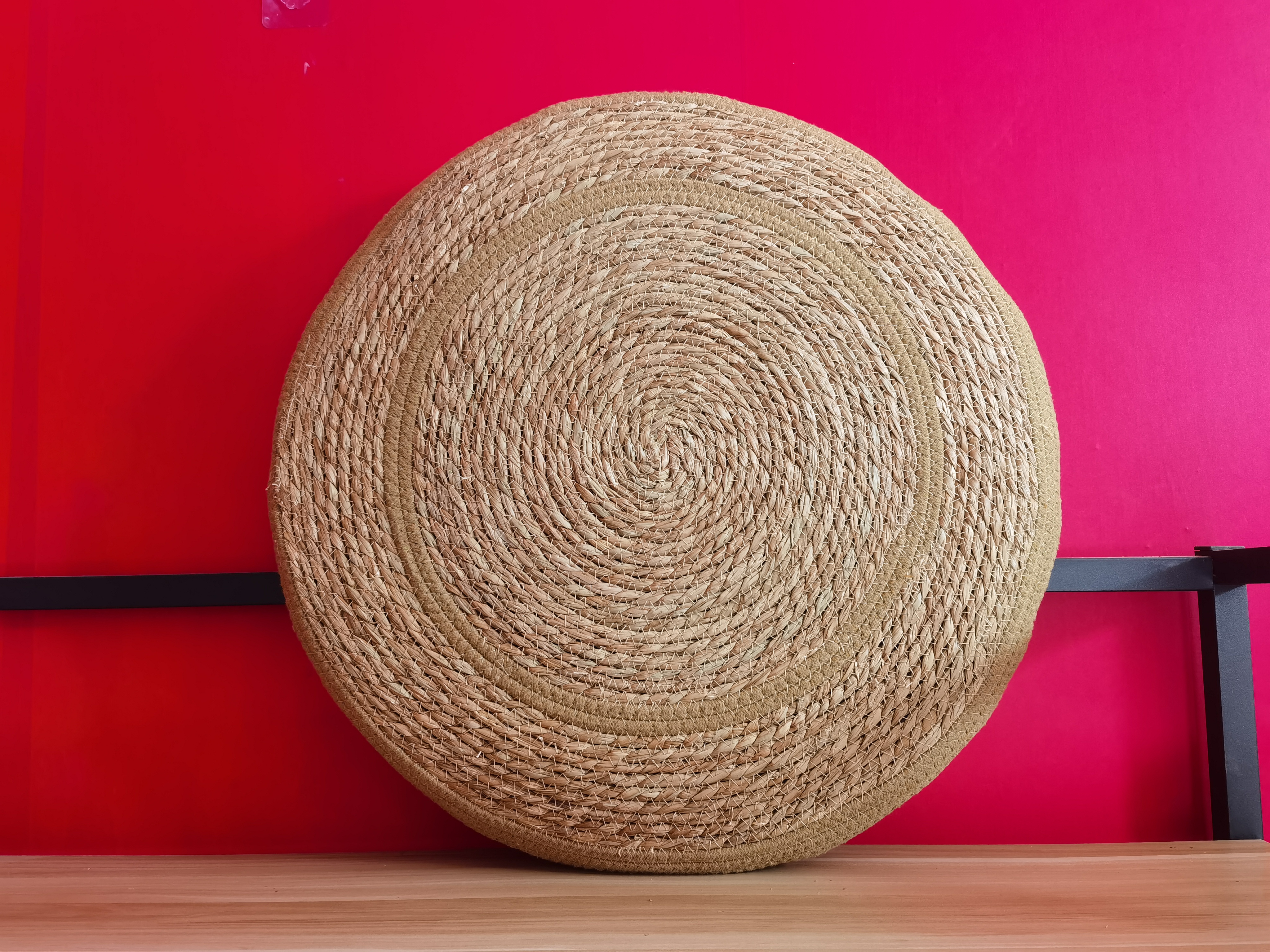 直径60cm蒲草软垫子，蒲草蒲团坐垫飘窗垫