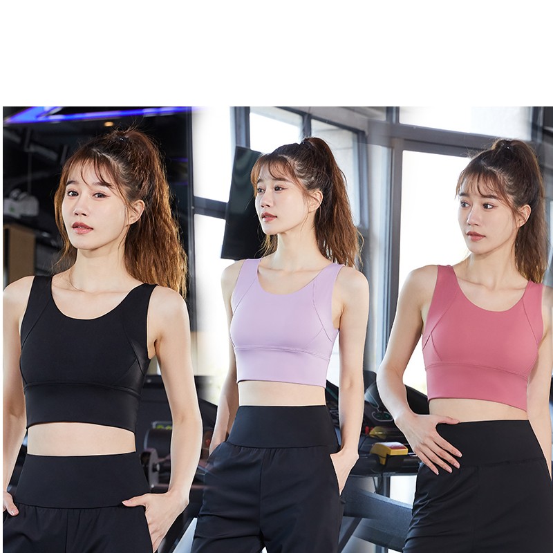 背心美背跑步防震外穿健身房速干运动瑜伽聚拢高强度大码紧身夏季