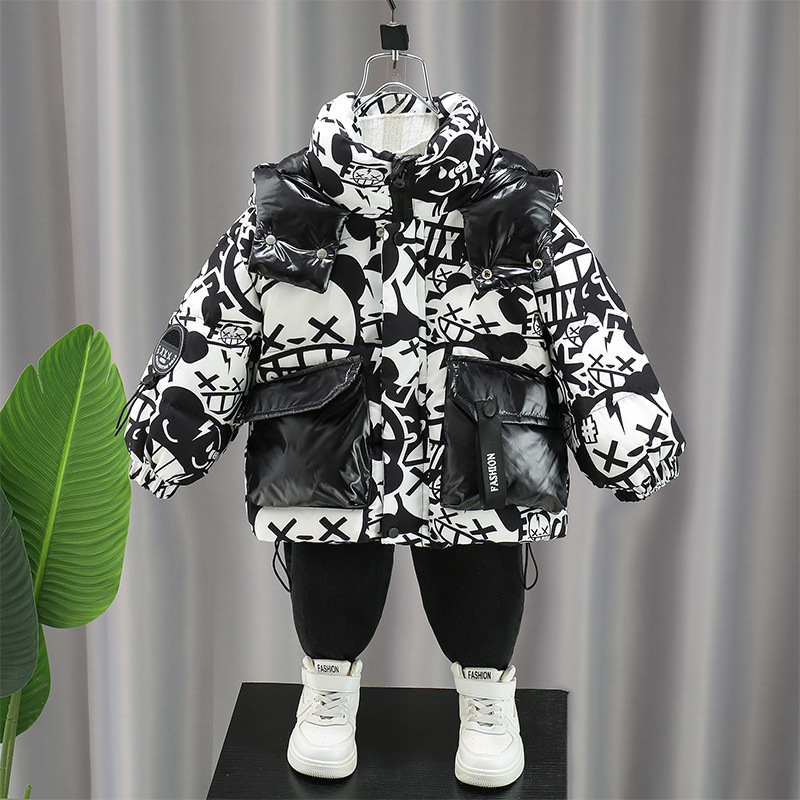 【小扬哥推荐】男童冬季外套2024新款儿童衣服潮酷小孩棉服保暖上