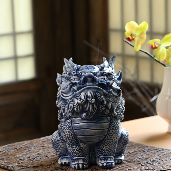 招财貔貅茶宠香炉摆件手工创意陶瓷茶桌开业伴手礼摆件鬼迷日眼
