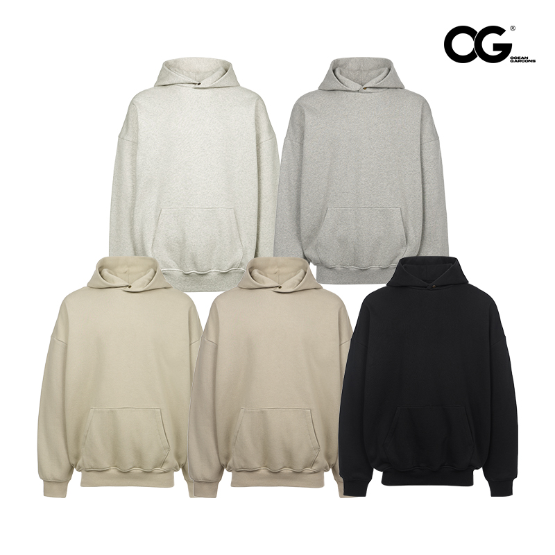 原创MADE BY OG高街休闲宽松净版百搭日常CLEANFIT纯棉连帽帽衫男