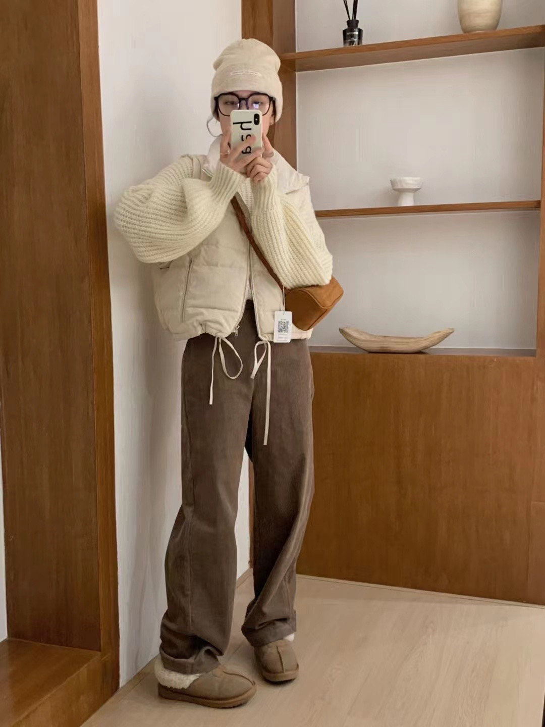 309～399小麦家女装直筒休闲高腰高街百搭牛仔裤显瘦水洗加绒