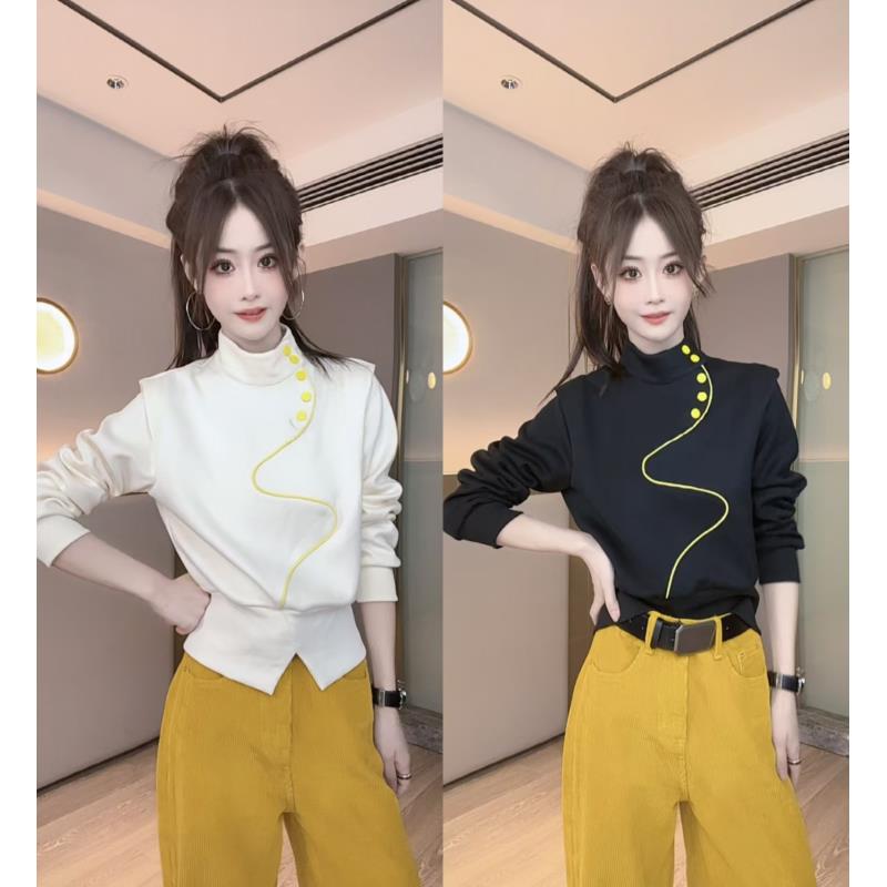 【黄金曲线】单件上衣气质减龄时尚洋气半高领款上衣