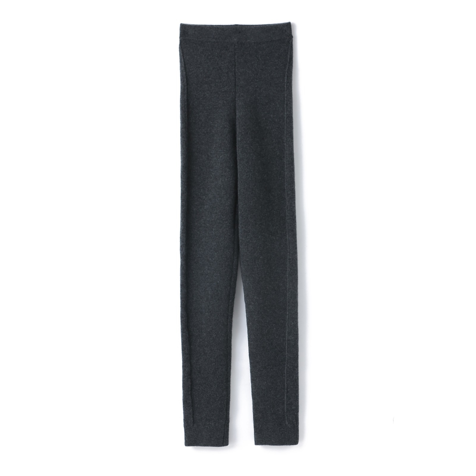 【一条过冬】100%纯山羊绒加厚打底裤修身高腰弹力羊绒裤