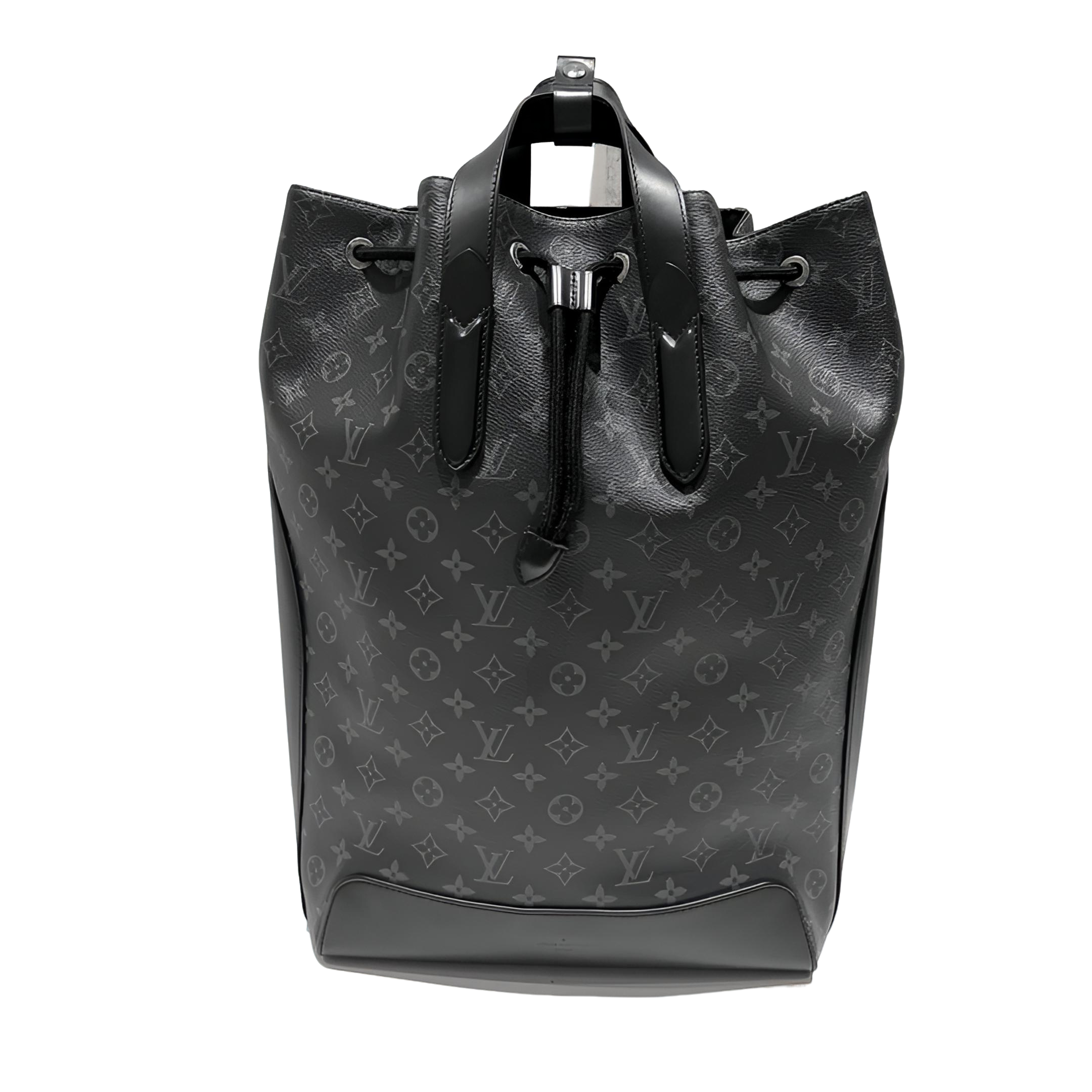 95新 LouisVuitton/路易威登 LV 黑老花抽绳双肩包 尺寸30/45休闲