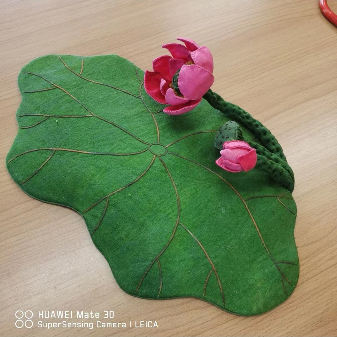 杨老师布艺 荷叶茶垫{单个}