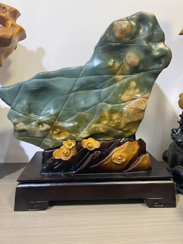 广西天然奇石 大化石 摩尔石 彩陶石