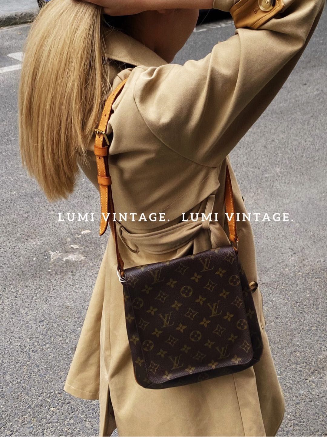 95新 LouisVuitton/路易威登 Lumi年终-老花竖版王菲斜挎29450043