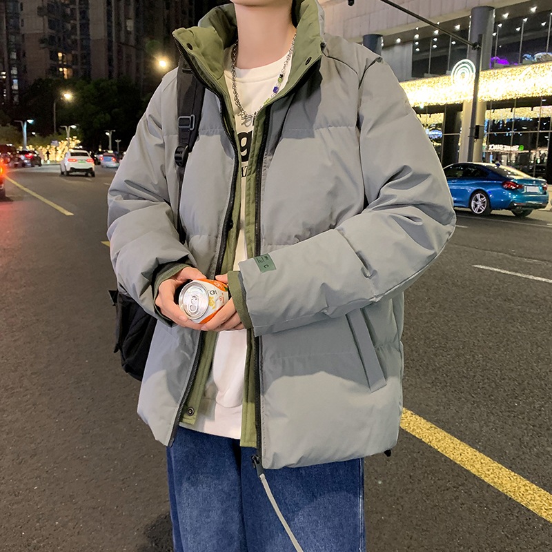 青年潮男流行羽绒服男士外套短款日系港风潮牌ins上衣