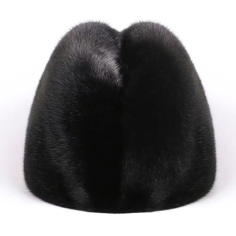 水貂绅士帽 水貂皮草界的王者 做成的帽子高端大气上档次防风保暖