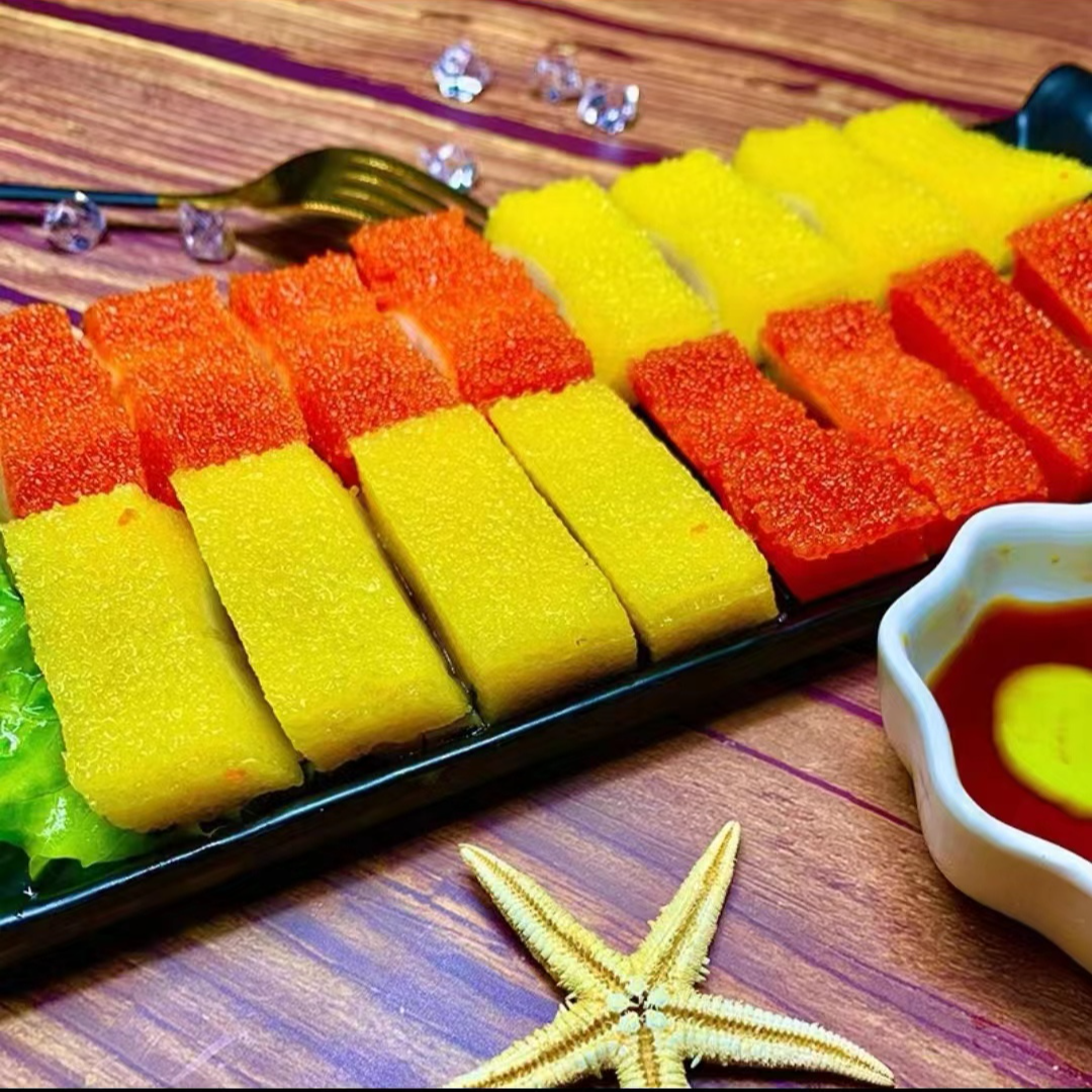刺身希鲮鱼籽 新鲜即食 红/黄两种颜色 2条