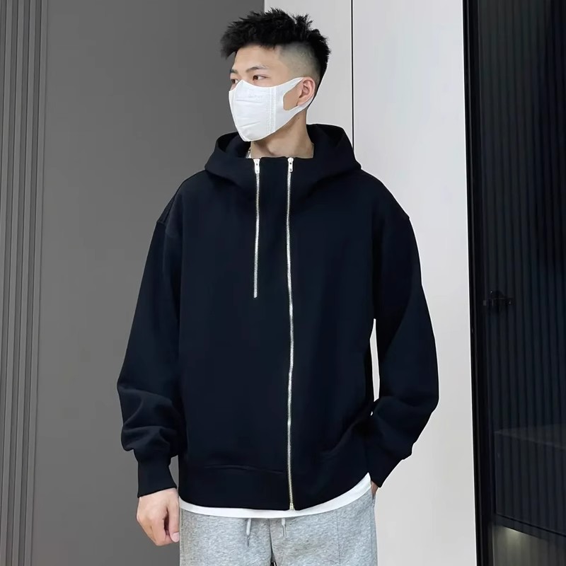 仓石一树春季新款连帽开衫卫衣男宽松休闲百搭拉链外套情侣款上衣