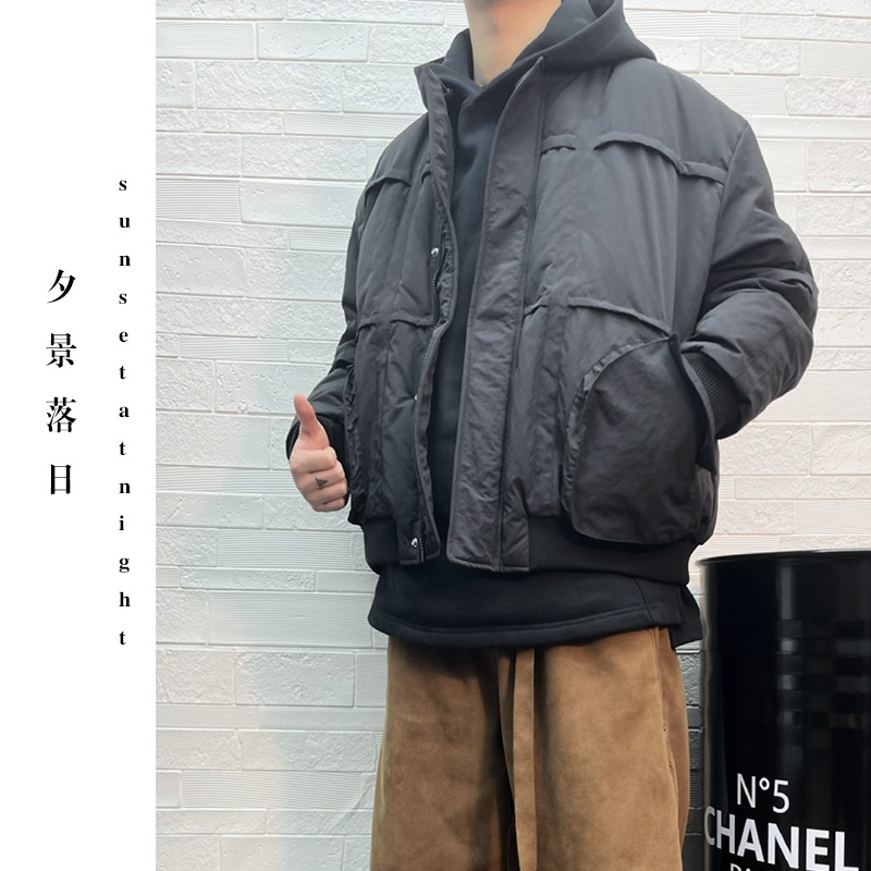 【cityboy】冬季羽绒服宽松设计款港风休闲羽绒外套1273