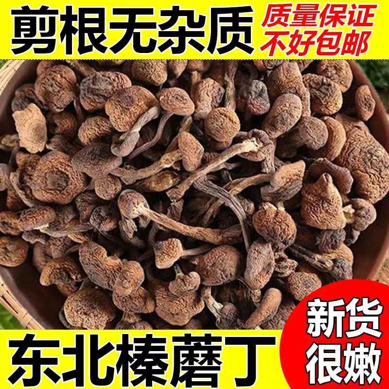 野生榛蘑干货白山土特产真蘑小鸡炖蘑菇农家东北榛蘑丁