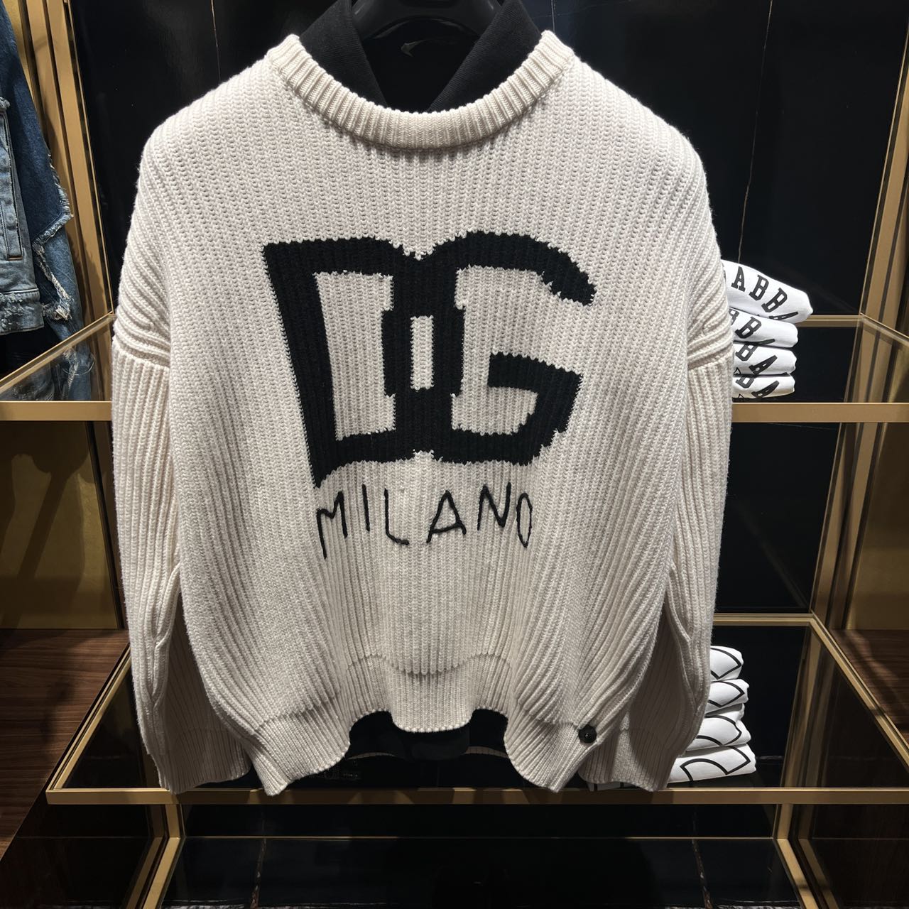 【CC在欧洲】  D....G  折扣款 2号  轻奢时尚男款白色长袖 