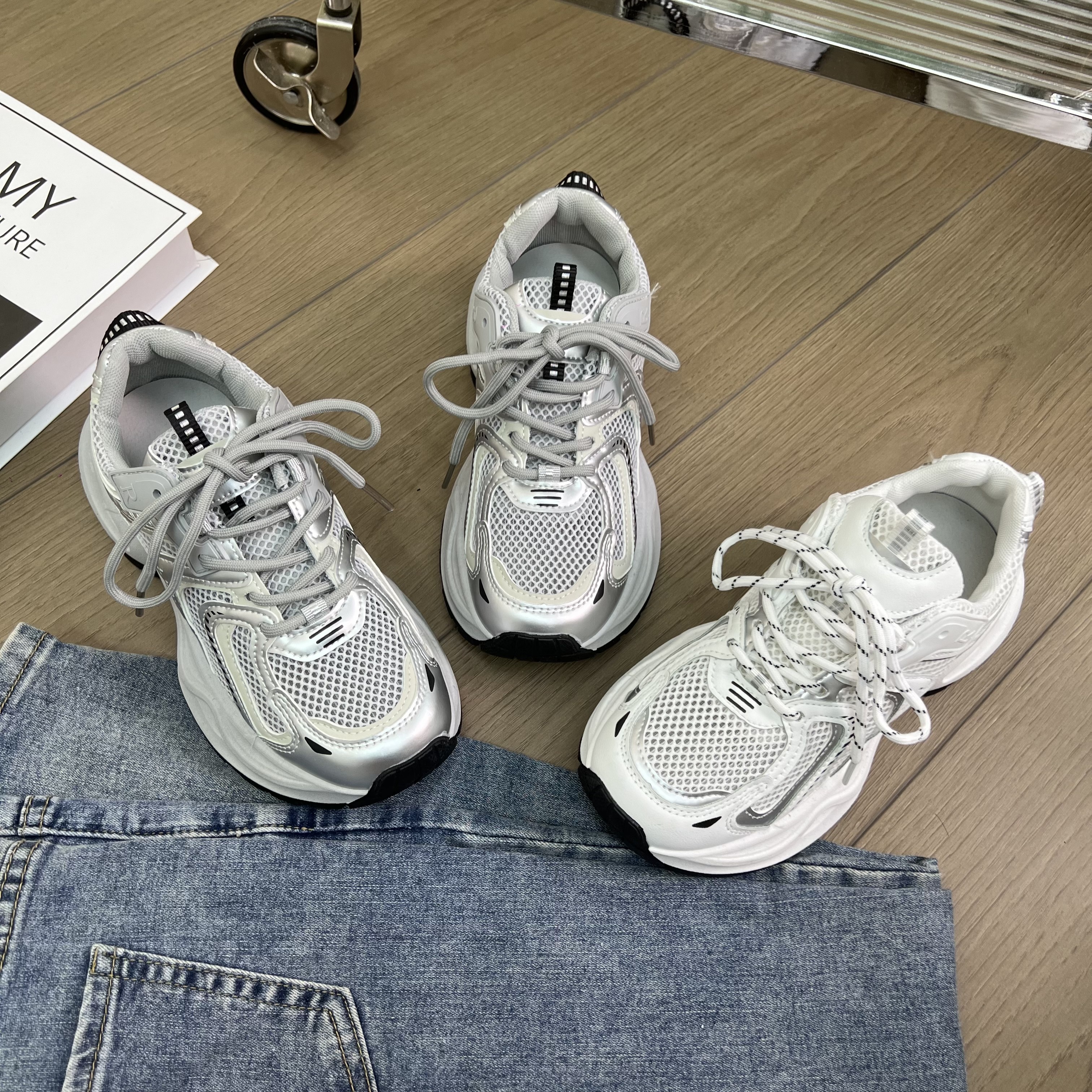 欧货老爹鞋女女款秋冬新款百搭厚底超火显脚小众休闲通勤运动鞋潮