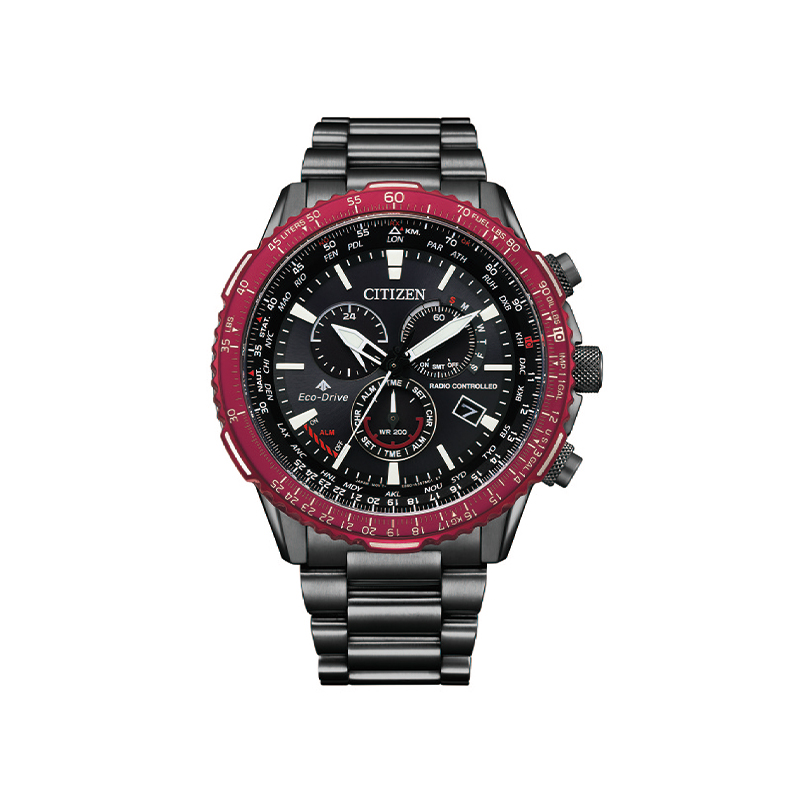 Citizen/西铁城（日本直邮）新款光动能电波男表防水日历CB5009-55E