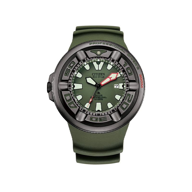 Citizen/西铁城（香港）光动能大表盘300米潜水表BJ8057-17X