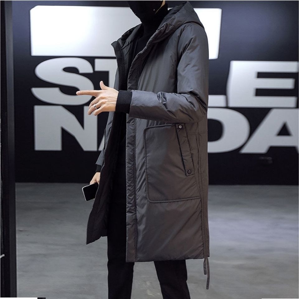 波司澄羽绒服男士棉袄冬装外套加厚保暖中长款羽绒服韩版宽松休闲