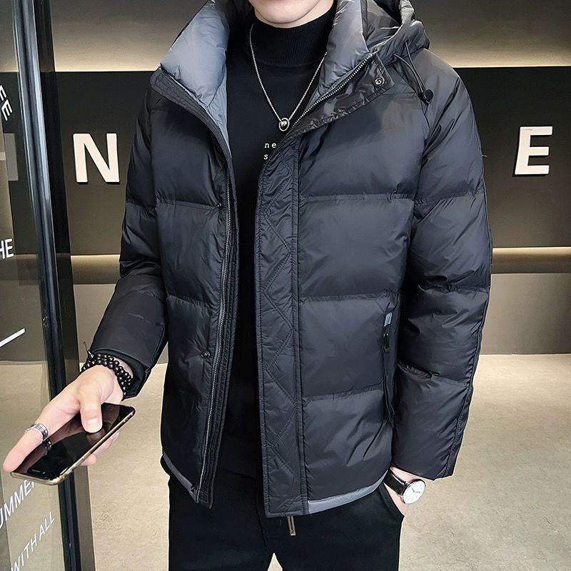 波司澄羽绒服羽绒服男士短款秋冬季保暖2023新款潮牌连帽加厚帅气