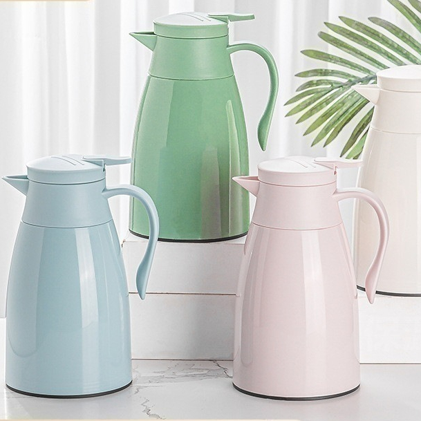 保温壶热水瓶家用大容量保暖壶真空玻璃内胆按压式保温壶