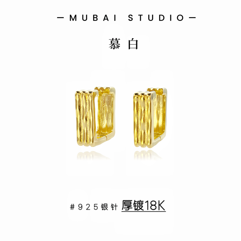 HEFY/HEFY 黄铜耳饰 925银针欧美E203