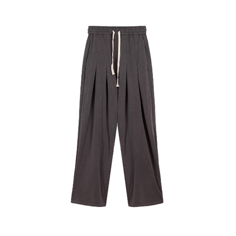 FORNI休闲秋季垂感抽绳阔腿长裤