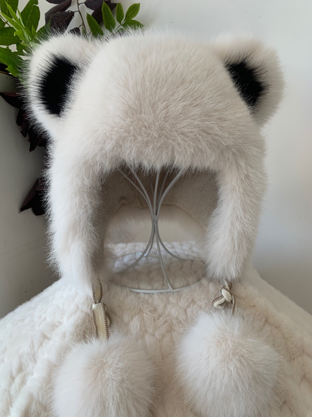 冬季保暖小熊帽子女加厚护耳防风滑雪帽可爱百搭