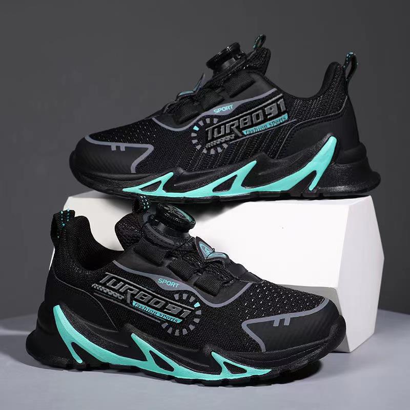 贵人鸟春秋男童旋转扣运动鞋2023新款儿童秋鞋中大童男孩旋钮跑步