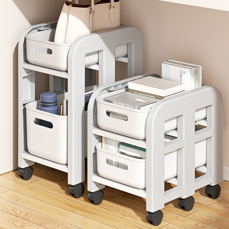 桌下置物架书包置物架移动置物收纳置物柜书架收纳架收纳置物架