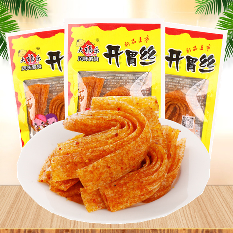 [回忆专属]大福乐开胃丝辣条辣片8090后经典怀旧零食17克/袋