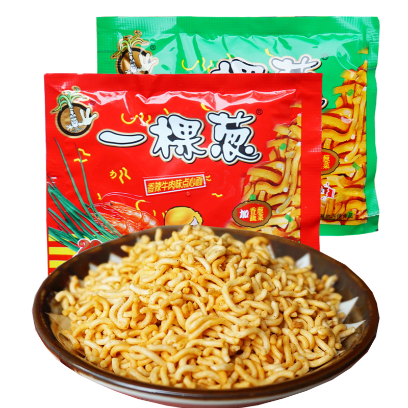 一棵葱点心面碎碎面小袋一颗葱碎碎面混装干吃面童年零食