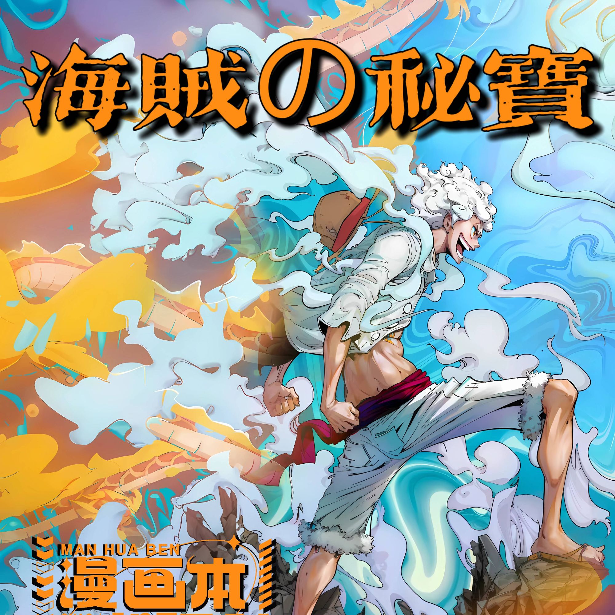 （漫画本）海贼の秘宝 海贼王 水晶砖亚克力冰箱贴 桌摆件