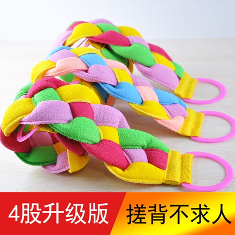 搓背巾强力去污粗砂搓澡巾双面加厚拉背条方便搓背超强搓泥搓澡巾