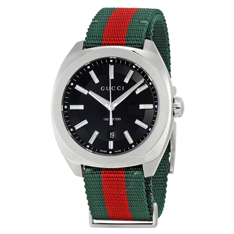 【Cc专属】GUCCI古驰GG2570系列红绿41MM石英腕表YA142305