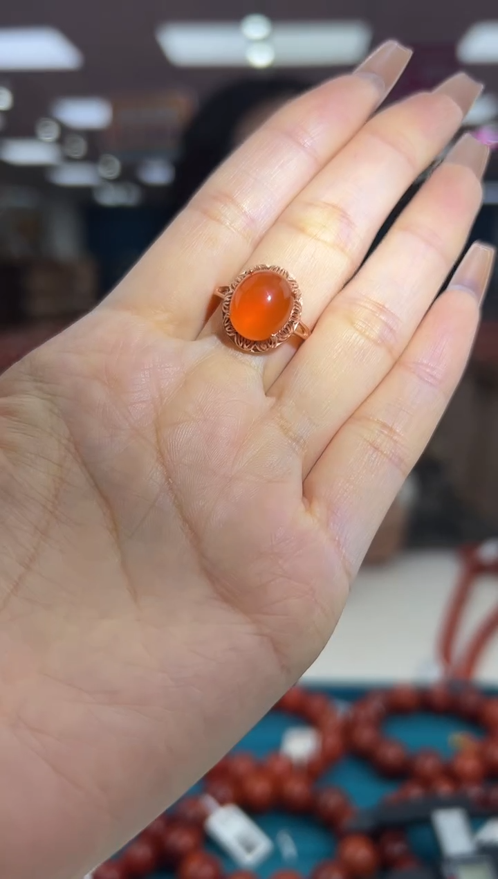 【闪购商品】南红玛瑙戒指银S925镶嵌11.12-（多样式）