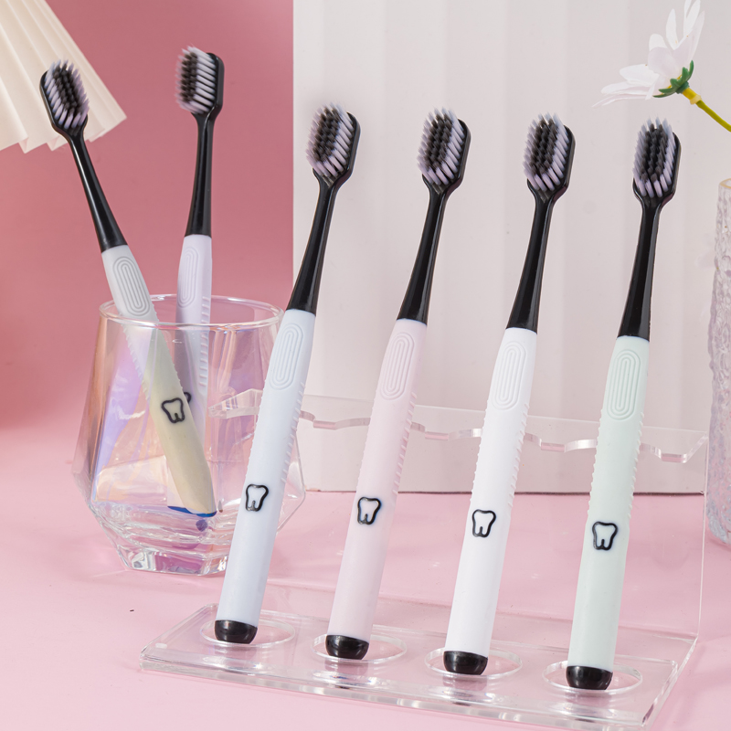 【4-12支】米优其高档家用软毛旅行细丝软毛牙刷家庭装情侣成人送礼