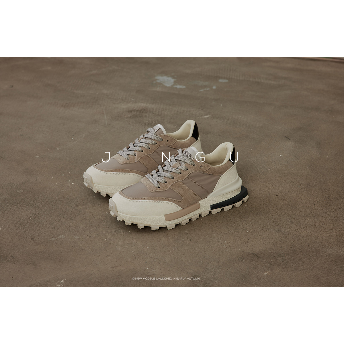 晶咕黑标拼色运动鞋女款时尚户外百搭女士夏季透气厚底