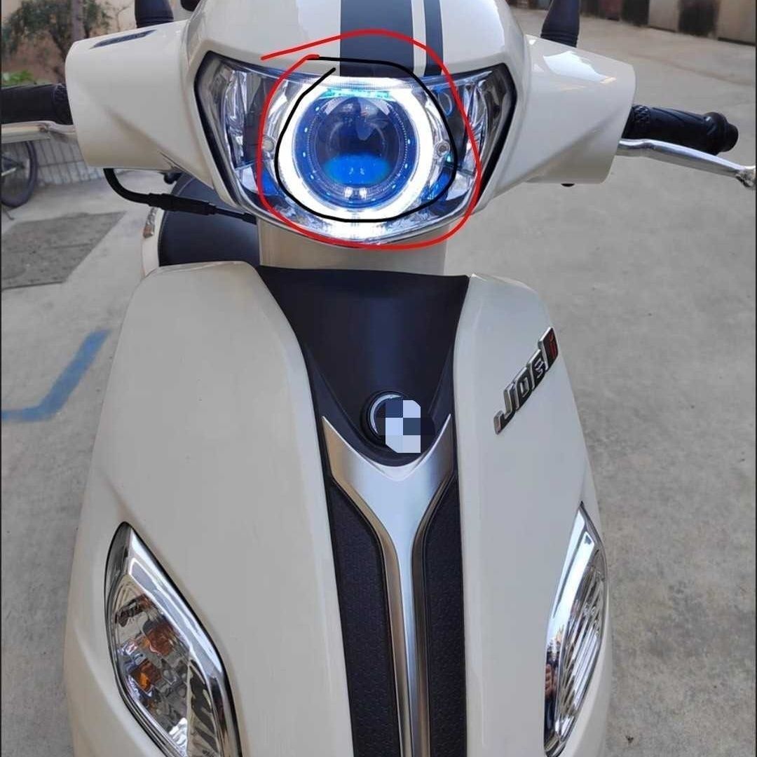 巧格i大灯总成LED双光透镜天使恶魔眼蜂窝高清远射灯光65W激光灯