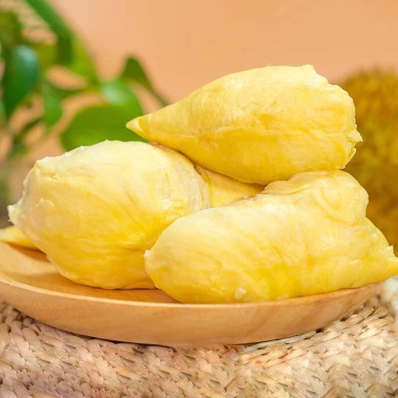 【十月新货】6A级泰国金枕树熟液氮锁鲜榴莲肉商用软糯香甜1000g/袋