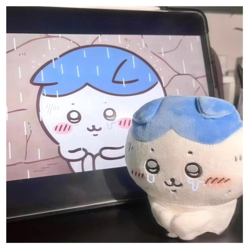 自嘲熊吉伊卡哇失落感委屈小八猫咪抱腿毛绒公仔挂件