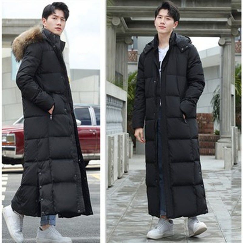 羽绒服冬季超长款羽绒服男大码加长加厚过膝东北零下-30大